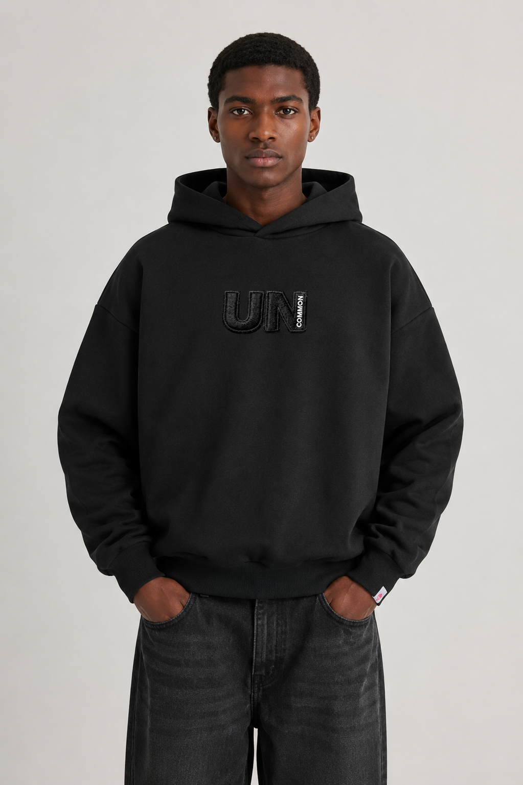 3D UN HOODIE (BLACK)