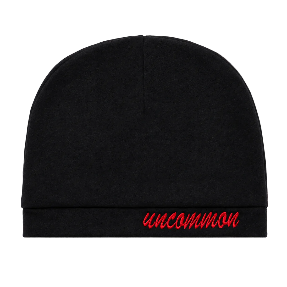 UNCOMMON SKULL CAP - BLACK & RED