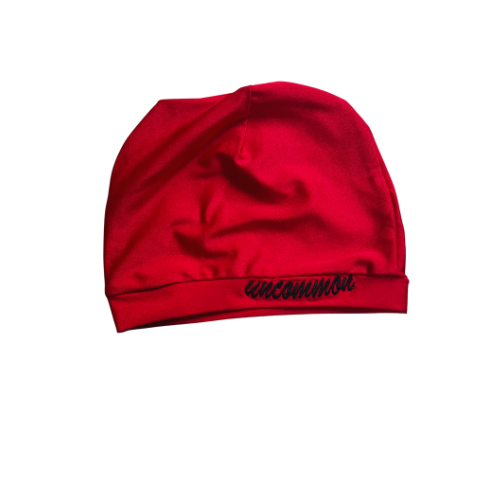 UNCOMMON SKULL CAP - RED & BLACK