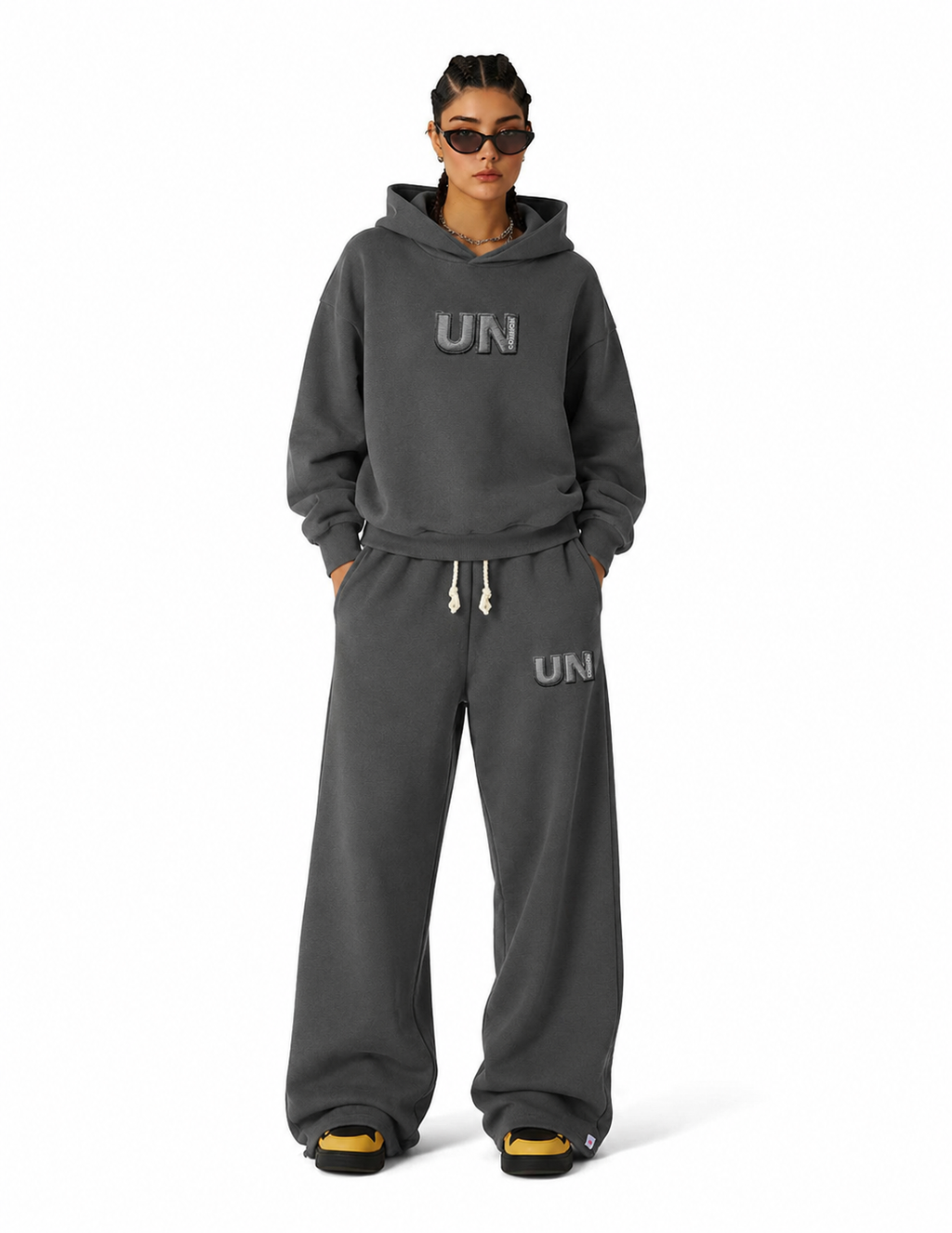 3D UN SWEATPANTS (CHARCOAL GREY)