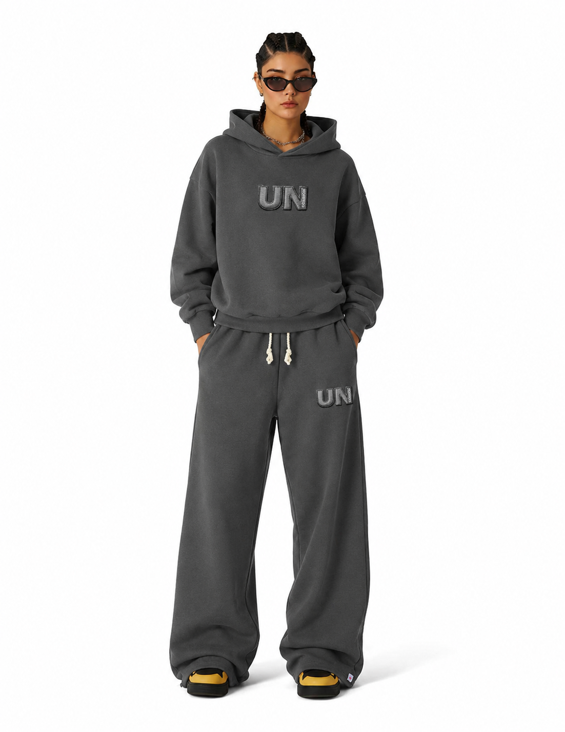 3D UN SWEATPANTS (CHARCOAL GREY)