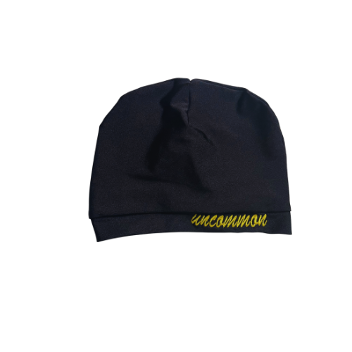 UNCOMMON SKULL CAP - BLACK & YELLOW