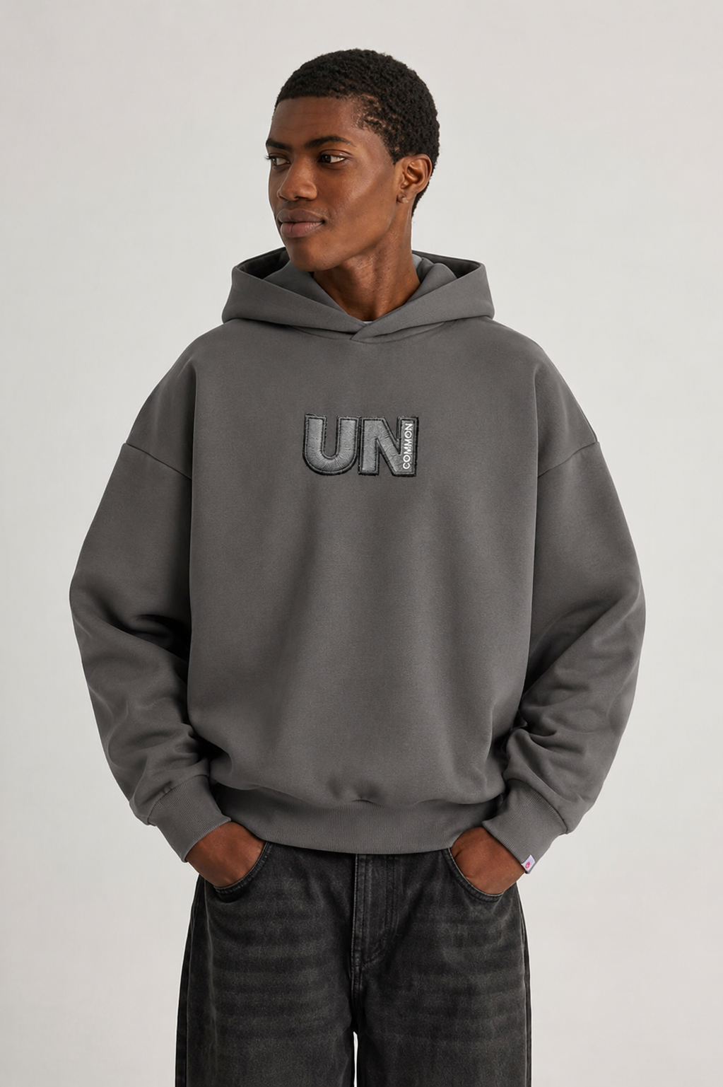 3D UN HOODIE (CHARCOAL GRAY)