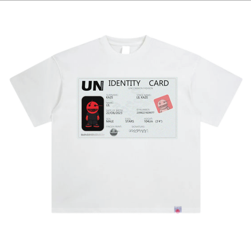 LIL KAZE ID CARD TEE (BLACK & WHITE)