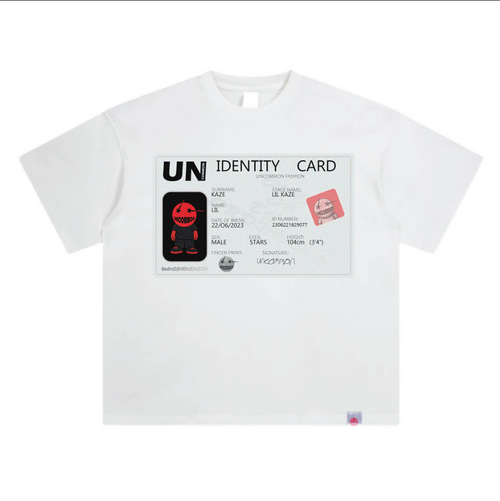 LIL KAZE ID CARD TEE (BLACK & WHITE)