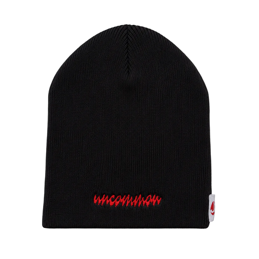 LIL KAZE SKULL BEANIE (BLACK & RED)