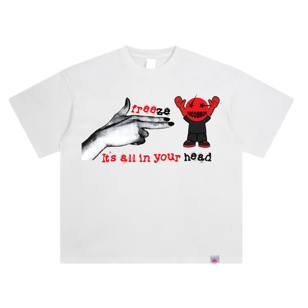 LIL KAZE "FREEZE" TEE (WHITE & BLACK)